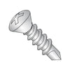 8-18 x 3/4 Phil Oval Self Drilling Screw Full Thread 410 Stainless Steel-Bolt Demon