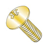 1/4-20 x 1/2 Phillips Truss Machine Screw Fully Threaded Zinc Yellow-Bolt Demon