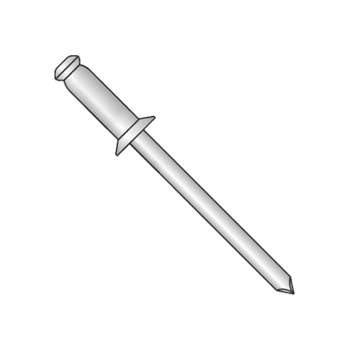 1/8 x .06-.12 Countersunk Aluminum Rivet with Aluminum Mandrel-Bolt Demon