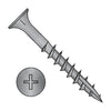 10 x 3 1/2 Phillips Flat Head with Nibs Deep Thread Wood Screw Type 17 2/3 Thread Black Ox-Bolt Demon