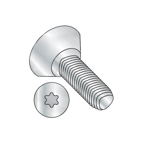 1/4-20 x 3/4 6-Lobe Flat U/C Taptite Alternative Thread Rolling Screw Full Thrd Zinc & Wax-Bolt Demon