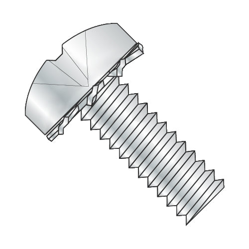 10-24 x 5/8 Phillips Pan External Sems Machine Screw Fully Threaded Zinc-Bolt Demon
