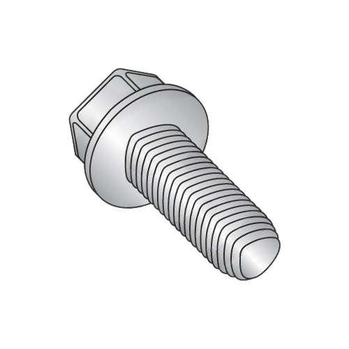 3/8-16 x 3/4 Unslot Ind Hex Wash Taptite Alternative Full Thread 18-8 Stainless Passivate Wax-Bolt Demon