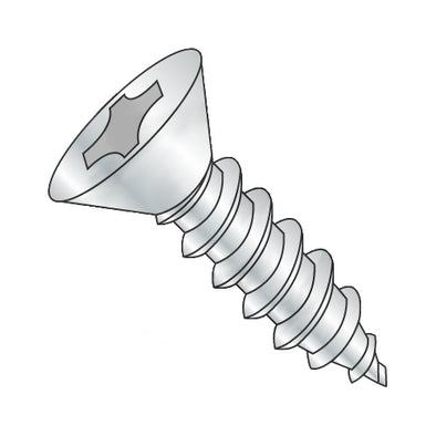14-10 x 2 1/2 Phillips Flat Self Tapping Screw Type A Fully Threaded Zinc-Bolt Demon