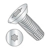 6-32 x 1/4 Six Lobe Flat Undercut Thread Cutting Screw Type F Fully Threaded Zinc-Bolt Demon