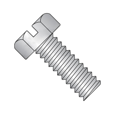 6-32 x 1 Slotted Indented Hex Head Machine Screw Fully Threaded 18-8 Stainless Steel-Bolt Demon