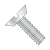 3/8-16 x 1/2 Slotted Flat Undercut Machine Screw Fully Threaded Zinc-Bolt Demon