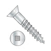 6-18 x 1 Square Drive Flat Head Full Body Wood Screw 2/3 Thread Zinc-Bolt Demon