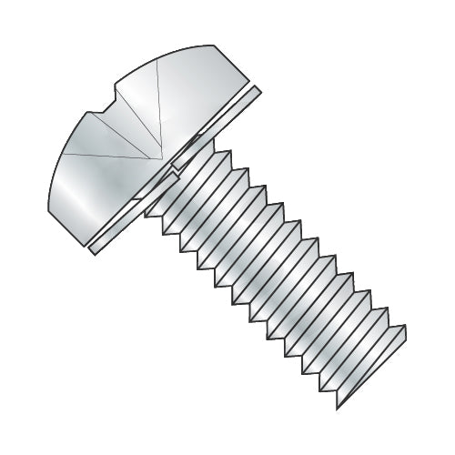 M3 x 8 ISO 7045 Phillips Pan Split Washer Sems Machine Screw Full Thread Zinc-Bolt Demon