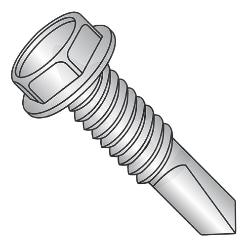 1/4-20 x 1 1/2 Unslot HWH Self Drill Machine Full Thd #4Point Zinc 1000 hours Salt Spray-Bolt Demon