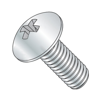 6-32 x 3/4 Phillips Truss Full Contour Machine Screw Fully Threaded Zinc-Bolt Demon