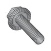 3/8-16 x 3/4 Serrated Hex Flanged Washer Full Thread Screw Black Oxide-Bolt Demon