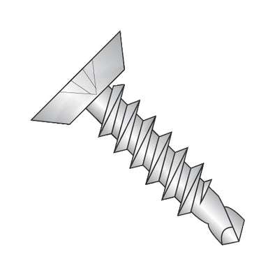 10-16 x 1 1/2 Phillips Flat Undercut Full Thread Self Drilling Screw 18-8 Stainless Steel-Bolt Demon