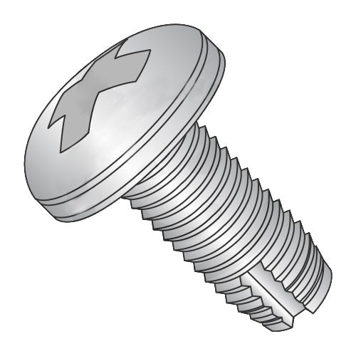 8-32 x 3/8 Phillips Pan Thread Cutting Screw Type 1 Full Thread 18-8 Stainless Steel-Bolt Demon