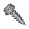 10-16 x 1/2 Unslotted Indented Hex Washer Self Tap Screw Type AB Full Thread Black Zinc-Bolt Demon