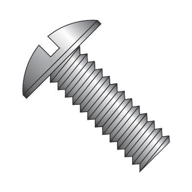 1/4-20 x 1 1/2 Slotted Truss Machine Screw Fully Threaded Black Oxide-Bolt Demon