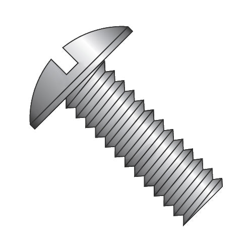 1/4-20 x 1 1/2 Slotted Truss Machine Screw Fully Threaded Black Oxide-Bolt Demon