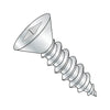 6-20 x 3/8 Square Flat Self Tapping Screw Type A B Fully Threaded Zinc-Bolt Demon