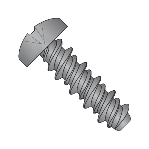 4-24 x 5/16 #3HD Phillips Pan High Low Screw Fully Threaded Black Zinc and Bake-Bolt Demon