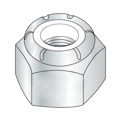 1-8 Nylon Insert Heavy Pattern Hex Nut Zinc-Bolt Demon