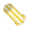 3/8-16-.200 Small Head Rivet Nut Steel Zinc Yellow Dichromate Non-Ribbed-Bolt Demon