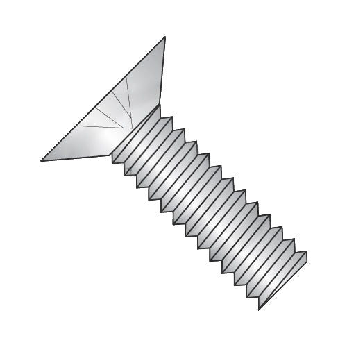 6-32 x 1/2 Phillips Flat 100º Machine Screw Fully Threaded 18-8 Stainless Steel-Bolt Demon