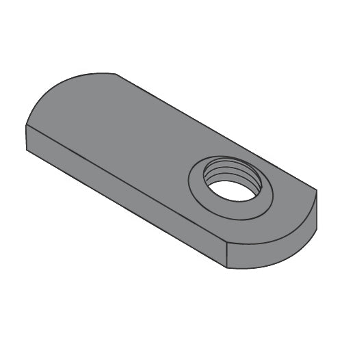 5/16-18 Spot Weld Offset Hole Tab Weld Nut Plain-Bolt Demon