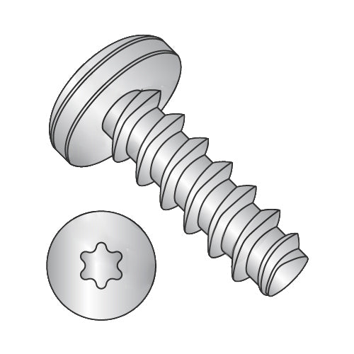 8-16 x 1/2 6-Lobe Pan Plastite 48-2 Alternative Fully Threaded 410 S/S Passivated & Waxed-Bolt Demon