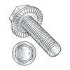 7/16-14 x 3/4 Serrated Hex Flanged Washer Full Thread Grade 5 w/Head Markings Zinc-Bolt Demon