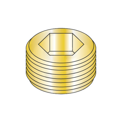 1/8 Dry Seal Socket Pipe Plug Brass-Bolt Demon