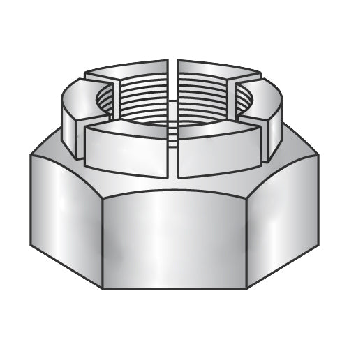 1-8 Flex Type Hex Lock Nut Full Height Heavy Hex Cadmium and Wax-Bolt Demon