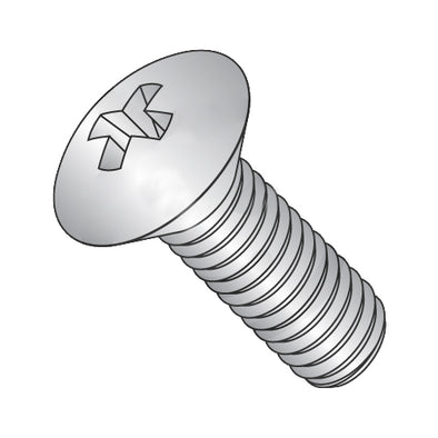 6-32 x 1 Phillips Oval Machine Screw Fully Threaded 18-8 Stainless Steel-Bolt Demon