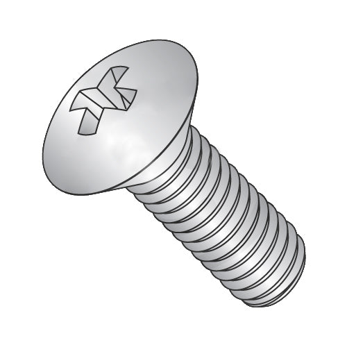 6-32 x 1 Phillips Oval Machine Screw Fully Threaded 18-8 Stainless Steel-Bolt Demon