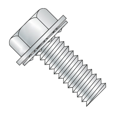 4-40 x 3/8 Unslotted Ind Hex Washer Internal Sems Machine Screw Full Thread Zinc-Bolt Demon