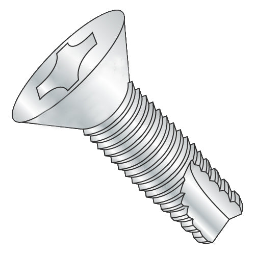 4-40 x 3/8 Phillips Flat Thread Cutting Screw Type 23 Fully Threaded Zinc-Bolt Demon