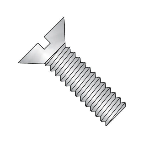 4-40 x 3/8 Slotted Flat Machine Screw Fully Threaded 18-8 Stainless Steel-Bolt Demon