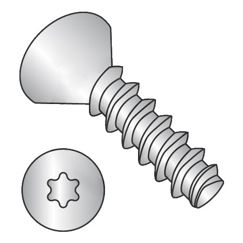 4-20 x 3/8 6-Lobe Flat Plastite Alternative 48-2 Full Thrd 18-8 Stainless Stl Passivate Wax-Bolt Demon