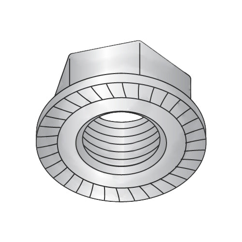 5/16-18 Serrated Flange Hex Lock Nuts 18-8 Stainless Steel-Bolt Demon
