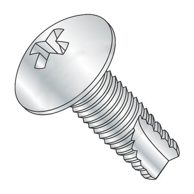 10-32 x 3/8 Phillips Full Contour Truss Thread Cutting Screw Type 23 Fully Threaded Zinc-Bolt Demon
