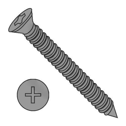 8-15 x 3 Phillips Trim Head Drywall Screw Fine Thread Black-Bolt Demon