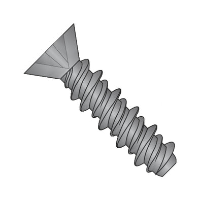 6-19 x 5/8 Phillips Flat High Low Screw Fully Threaded Black Oxide and Oil-Bolt Demon