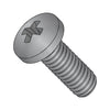 M2.5-0.45 x 3 DIN 7985A Metric Phillips Pan Machine Screw Full Thread Black Ox Oil-Bolt Demon