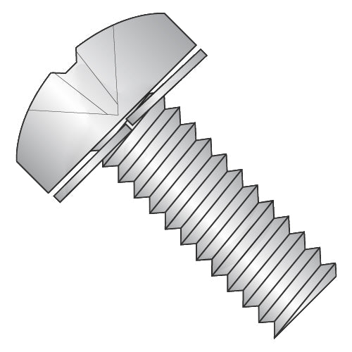 M4-0.7 x 10 Metric DIN 7985A Phil Pan Sem type H DIN 127B Split Lockwash FulTrd 18-8 Stainless-Bolt Demon