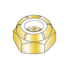 1 1/4-12 NTE Thin Pattern Nylon Insert Hex Lock Nut Fine Thread Zinc Yellow-Bolt Demon