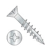 8-11 x 1 1/2 Square Phil Drive Flat w/Nibs Deep Thread Wood Screw 2/3 Thread Type17 Zinc-Bolt Demon