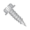 8-15 x 1/2 Slot Ind Hexwasher 1/4" Across Flats F/T Self Piercing Screw 410 Stainless Steel-Bolt Demon