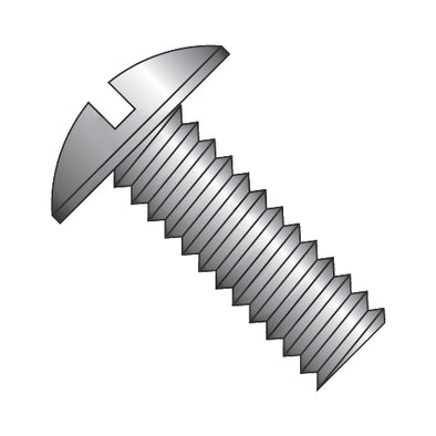 1/4-20 x 1/2 Slotted Truss Machine Screw Fully Threaded Black Zinc-Bolt Demon