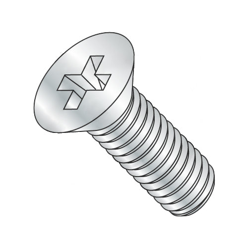 M3-0.5 x 8 DIN 965 Metric Phillips Flat Machine Screw Full Thread Zinc-Bolt Demon