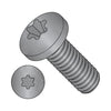 4-40 x 3/16 6-Lobe Pan Machine Screw Fully Threaded Black Zinc-Bolt Demon