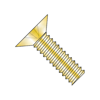 6-32 x 1/2 MS24693 Military Phillips Flat 100 Degree Full Thread Machine Screw Cadmium-Bolt Demon